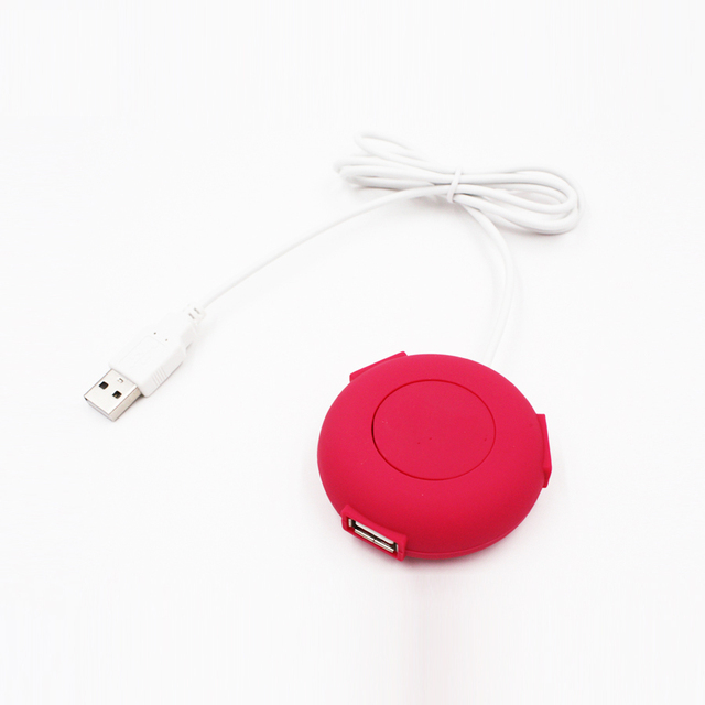 OEM Custom Mini Round Plastic USB Hub Smart Buttons Webkey Click Website Launch