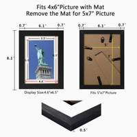 Cadre photo écologique en bois, design moderne et créatif pour la décoration de la maison, à poser sur table