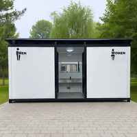 Toilettes portables d'extérieur écologiques et durables en tôle galvanisée, installation facile, pour zones touristiques, parcs, attractions touristiques, appartements