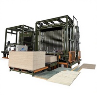 Mesin Hot Press Multi-Voltase 26kW YUEQUN dengan Kontrol PLC dan Motor Pompa Berbantalan untuk Produksi Perekatan Kayu Lapis