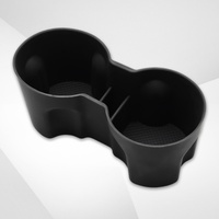 Support de bouteille en silicone pour console centrale Tesla Model 3 Highland, insert de console étanche, tapis de porte-gobelet pour Tesla Model Highland