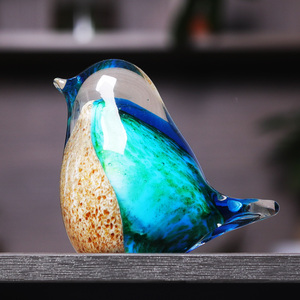 Oiseau en verre cristal coloré, 1 pièce, cadeaux de mariage pour la Souvenir, artisanat en cristal - Product Image 3