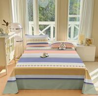Ensemble de draps de lit modernes en polyester, tissu grossier tissé, pour appartement et chambre d'amis