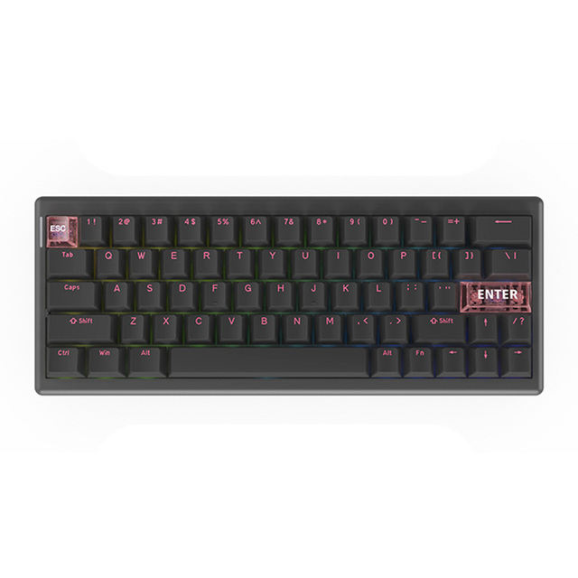 Rapid Trigger Keyboard Hall Effect Web-Based Driver 0.01mm Accuracy Magnetic Switches Gaming Computer Keyboard 63 Keys