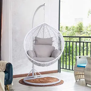 Hanging Chair Egg Rattan Outdoor Outdoor Furniture Metal 120-150kgs Easy-carrying Opp Bag 500pcs Modern