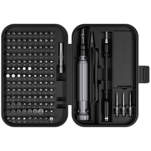 150 in 1 Electronics Repair Tool Kit with 120 Bits Magnetic Screwdriver Set for Laptop Computer Phone