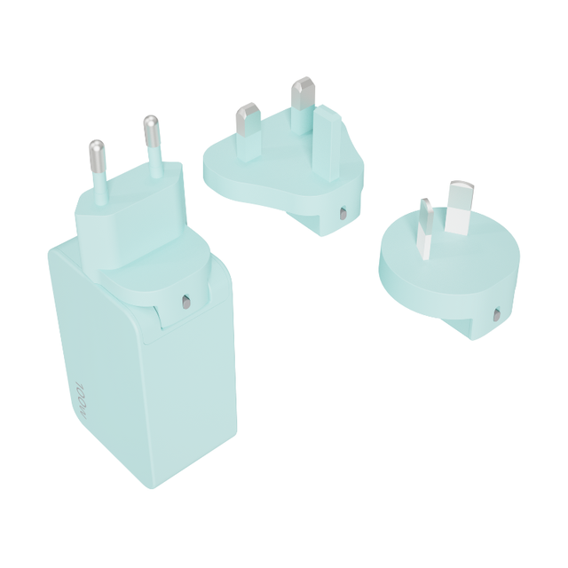 3 Ports 100W GaN PD Fast Charging Wall Adapter Multiport USB Charger for iPhone Android Smartphone Macbook Tablet