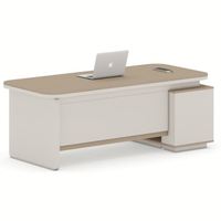 Meubles de direction modernes au design luxueux, table ronde en mélamine pour PDG, bureau de direction, bureau de cadre