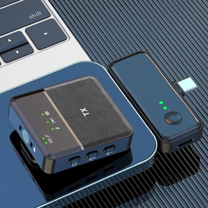 2pcs <span class=keywords><strong>Mic</strong></span> 3 trong 1 Chuyên Nghiệp Lavalier không dây Microphone Kit sx31 kép ve áo micro cho điện thoại sống vlog video ghi âm - Product Image 4