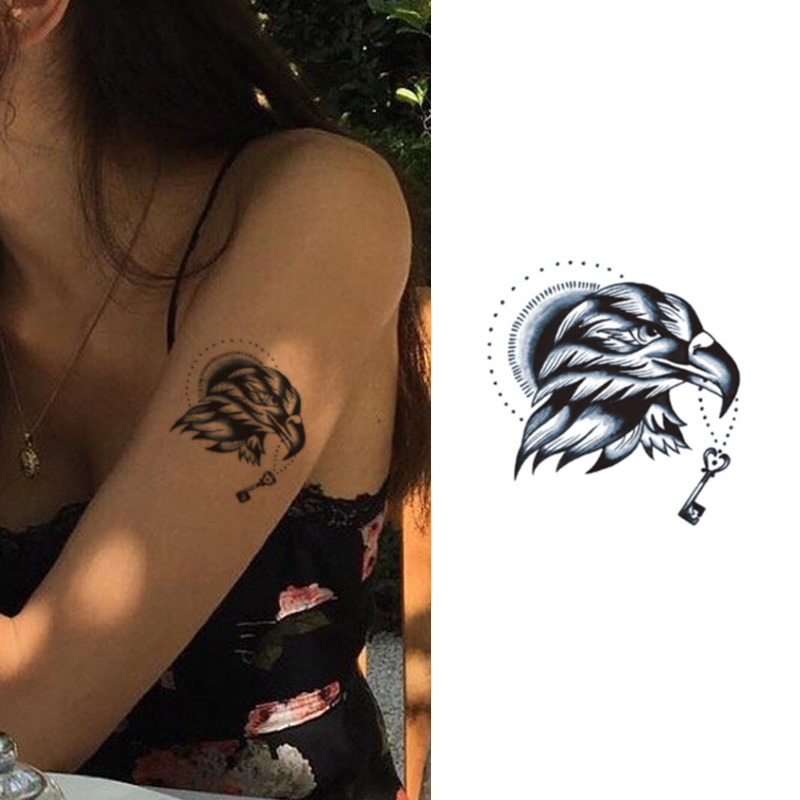 Реалистичная тату-наклейка с надписью «Find you arrogant doulbt»