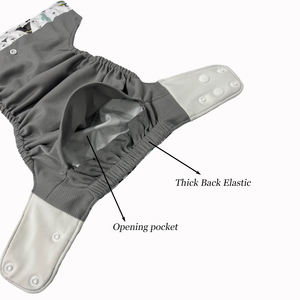 Pannolini in tessuto personalizzati regolabili taglia unica per neonati pannolini impermeabili riutilizzabili con inserti - Product Image 3