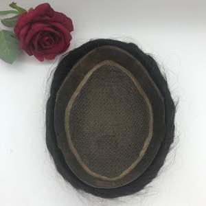 Prothèse capillaire pour hommes en cheveux naturels, entièrement tissée à la main, modèle M-lace & I Lace, populaire pour le commerce électronique transfrontalier, toupet de remplacement capillaire, modèle CC89 - Product Image 4