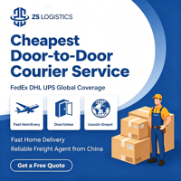 Transitaire 1688 DHL UPS FedEx Express : Service de livraison de colis porte-à-porte en 3 à 7 jours de la Chine vers les États-Unis, le Canada, l'UE et l'Europe