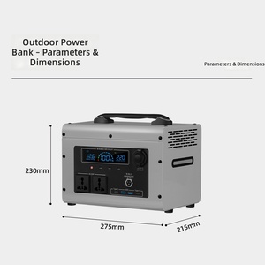 Estación de Energía Portátil con Batería de Iones de Litio de Larga Duración (Más de <span class=keywords><strong>3000</strong></span> Ciclos), Generador Solar de 700W/1000W/1300W, Almacenamiento de Energía para Hogar y Exteriores - Product Image 4