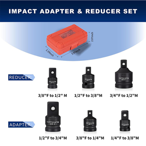 6PCS tác động Adaptor Set ổ đĩa tác động ổ cắm sâu VS nông tác động ổ cắm cảng vận chuyển hàng hóa - Product Image 2
