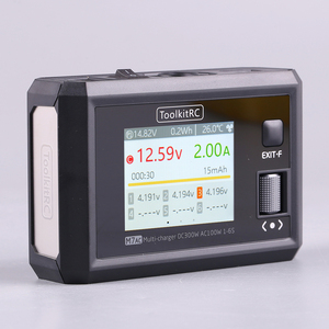 ToolkitRC M7AC 100W AC / 300W DC Input XT60 XT30 Output Multifunction Dual Smart Charger Signal Tester Charge - Product Image 3