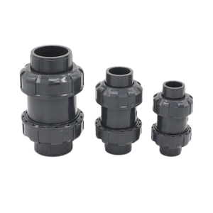 20mm 25mm 32mm 40mm 50mm 63mm 75mm 90mm 110mm kiểm tra van DIN tiêu chuẩn uPVC đôi kiểm tra Công Đoàn van PVC-U bóng loại Kiểm tra van - Product Image 1