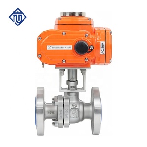 Válvula de Cierre de Bola con Brida Antideflagrante de Acero Inoxidable para Petróleo y Gas Q941F-16P Ex Fabricada con Acero Inoxidable CF8 (304) de Alta Calidad - Product Image 1
