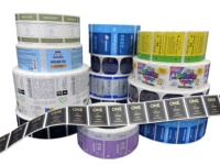 Étiquette personnalisée haut de gamme en papier adhésif imperméable pour cosmétiques et parfums, estampage à chaud, surface unie, autocollant en feuille d'or laser