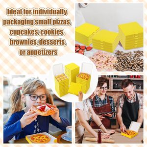 Cajas Mini para Pizza y Postres, Ideales para Fiestas, Panaderías, <span class=keywords><strong>Entrega</strong></span> <span class=keywords><strong>de</strong></span> Comida, Celebraciones, Navidad y Cumpleaños - Product Image 4