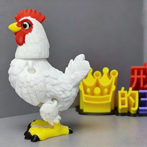 Ornement de coq du zodiaque imprimé en 3D, décoration de poulet du zodiaque chinois de haute qualité, couleur personnalisée, cadeau souvenir personnalisé de haute précision - Product Image 6