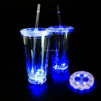 Accessoires de bar LED de style créatif, autocollants lumineux pour bouteilles, sous-verres lumineux, étanches, pour bouteilles de vin