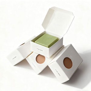 Emballage écologique et durable Boîtes à <span class=keywords><strong>savon</strong></span> en papier kraft imprimées sur mesure Boîte en carton <span class=keywords><strong>pour</strong></span> savons avec fenêtre - Product Image 4