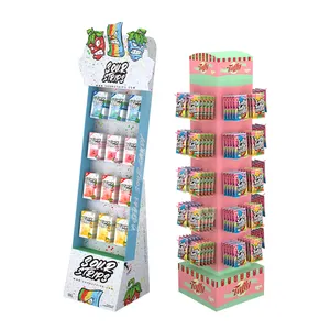 Cardboard Stand Display Advertising Retail Store Foldable Flooring Racking Display Cardboard Carton Counter POP Store Shelf Cardboard Display Rack Stand