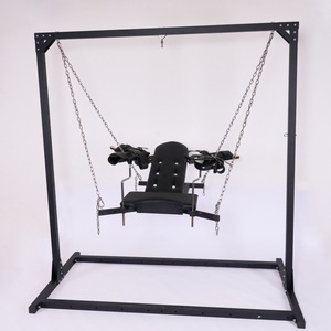 Meubles sexy pour couples pour adultes Jeu Sex Toys Leg Split Swing Chaise en cuir BDSM Bondage Frame Sex Room Furniture Toys - Product Image 1