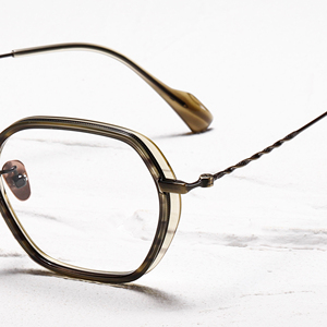 Gafas de titanio rectangulares de montura completa, color sólido, unisex, ligeras, para corrección de la visión en adultos - Product Image 3