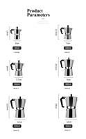 Cafetera Mocha de Aluminio para Estufa, Cafetera Italiana, Cafetera Moka, Cafetera Espresso, Mokapot de Aluminio