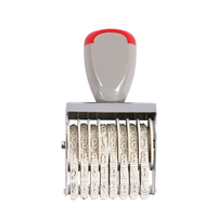 Foska bonne qualité 8 chiffres timbre 6mm caoutchouc numéro timbre pour bureau école papeterie multifonction numéro chiffres timbre à encre