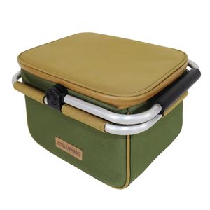 Cesta de Picnic con Tapa y Asa para Cesta de Picnic Aislada, Bolsa Refrigerante, Bolsa de Compras - Product Image 5