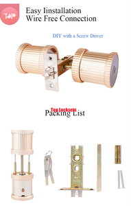 Top-76YX Home Điện Tử Tuya Keyless Vân Tay Vòng Chất Lượng Cao Wifi Thông Minh Khóa Cho Cửa Kính - Product Image 6