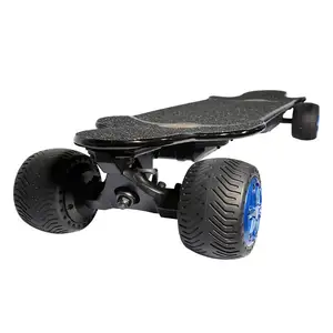 De gros planche à roulettes 100kg-Skateboard électrique à 4 roues avec moteur hub, skateboard avec télécommande, longboard en érable du canada, stocks aux états-unis et dans l'union européenne