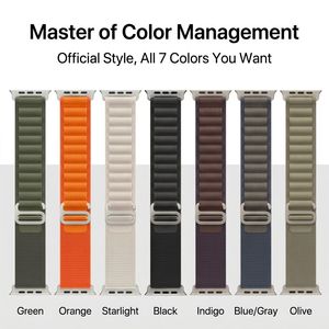 Bracelet en nylon tressé robuste pour <span class=keywords><strong>Apple</strong></span> <span class=keywords><strong>Watch</strong></span> Ultra 2 Series 10 9 8 7 6 SE, bracelet de remplacement respirant 49 mm 45 mm 44 mm - Product Image 3