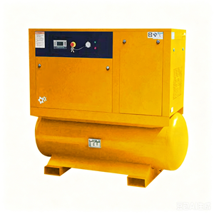 Compresseur d'air à vis stationnaire complet 20HP 15KW refroidi par air, avec groupe compresseur, moteur, réservoir d'air 500L, sécheur frigorifique de précision - Product Image 3