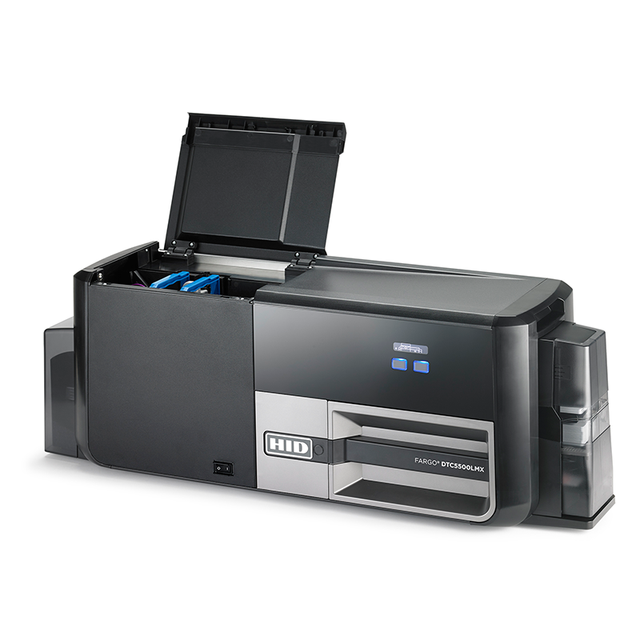 Original DTC5500LMX Dual-Sided 300 Dpi PVC Card Printer CR-80 ID Card & Laminator for Access Control 5500 Series
