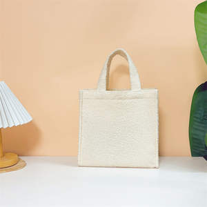 Bolsa de mano personalizable con logotipo, bolsillo con cremallera, cierre abierto, para compras. - Product Image 2