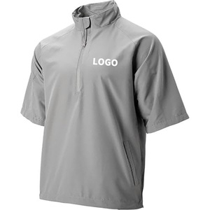 Polo de golf léger pour homme, personnalisé en usine, à manches courtes, respirant, hydrofuge, pour l'escalade et la randonnée, avec fermeture éclair 1/4 - Product Image 1