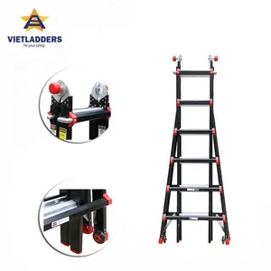 En131 Aluminium Opvouwbare Draagbare Multifunctionele Ladder Met Veel Posities En Vormen Bij Het Gebruik Van NVLB-46
