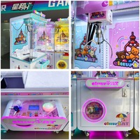 Vente en gros usine : Machine à grue de jeu d'arcade personnalisée, modèle Naughty Dog, avec cabinet métallique, verre trempé, prise universelle, version anglaise, garantie 1 an