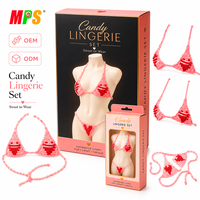 Bonbons en forme de bikini pour adultes OEM, confiserie ludique, bonbons personnalisés pour la Saint-Valentin, bonbons sexy en forme de sous-vêtements de bikini, bonbons lingerie