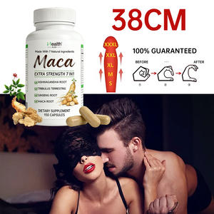 Cápsulas de Raíz de Maca, Suplementos para la Mejora Masculina, Extracto de Ashwagandha con Shilajit y Ginseng, Potenciador del Rendimiento y la Función - Product Image 1