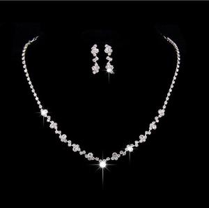Colgante <span class=keywords><strong>de</strong></span> gota <span class=keywords><strong>de</strong></span> agua con diamantes <span class=keywords><strong>de</strong></span> imitación, <span class=keywords><strong>collar</strong></span> <span class=keywords><strong>y</strong></span> pendientes chapados en <span class=keywords><strong>plata</strong></span> <span class=keywords><strong>de</strong></span> cristal, conjunto <span class=keywords><strong>de</strong></span> joyería <span class=keywords><strong>de</strong></span> Boda nupcial elegante - Product Image 6