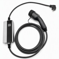 Cable de Carga para Vehículos Eléctricos IEC 62752 Tipo 2, Corriente Conmutable, Pantalla LCD, Protección Contra Fugas, Sobretensión y Sobrecorriente, Pistola de Carga de 4 m, TPU