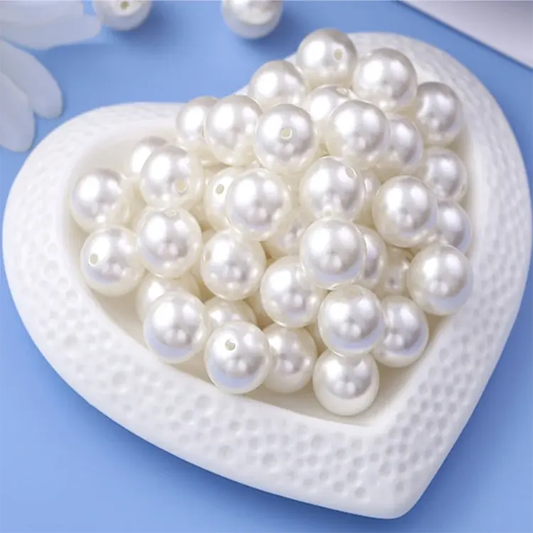 Multi-Size Acrylic Imitation Pearl Faux Abs Plastic Pearl Beads For DIY Craft Jewelry Making