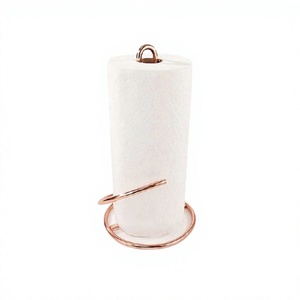 Porte-serviettes en fer couleur or rose fait main, de qualité supérieure, taille personnalisée, pour la maison, l'hôtel et la restauration - Product Image 1