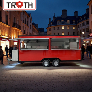 Tùy Chỉnh Điện Thoại Di Động Tủ Đông Bán Hàng Tự Động Xe Thức Ăn Nhanh Xe Tải Van Đường Phố Bánh Pizza BBQ Thực Phẩm Trailer Cho Bán Trong Đức Thực Phẩm Trailer - Product Image 2