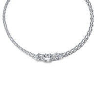 Collier chaîne personnalisé en acier inoxydable plaqué or, anti-ternissement, pour femmes, vente en gros